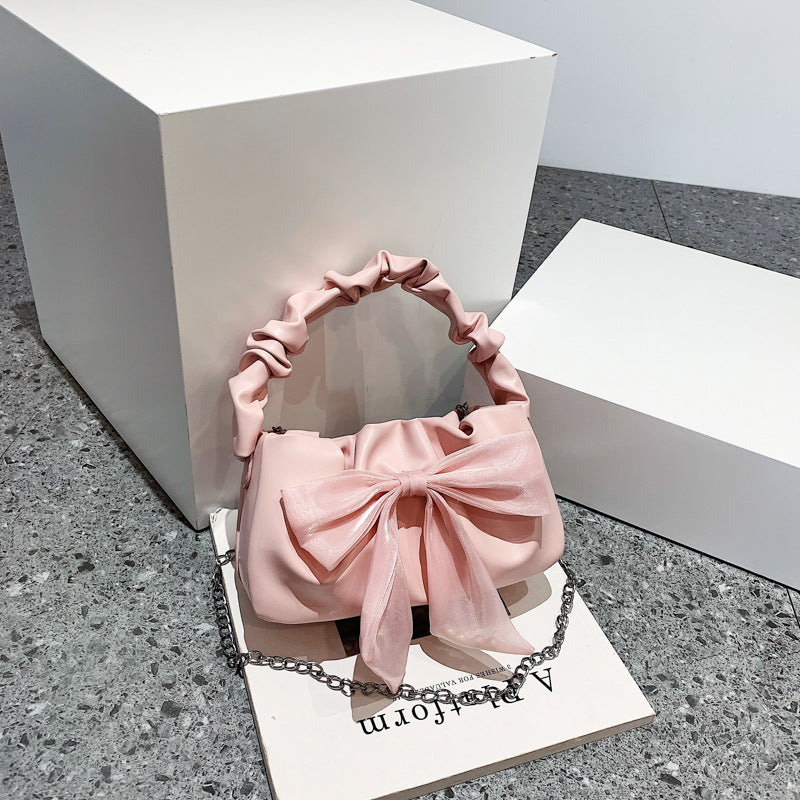 Wholesale Fashion Retro Trend Fashionable Sweet Girl Bow Shoulder Bags